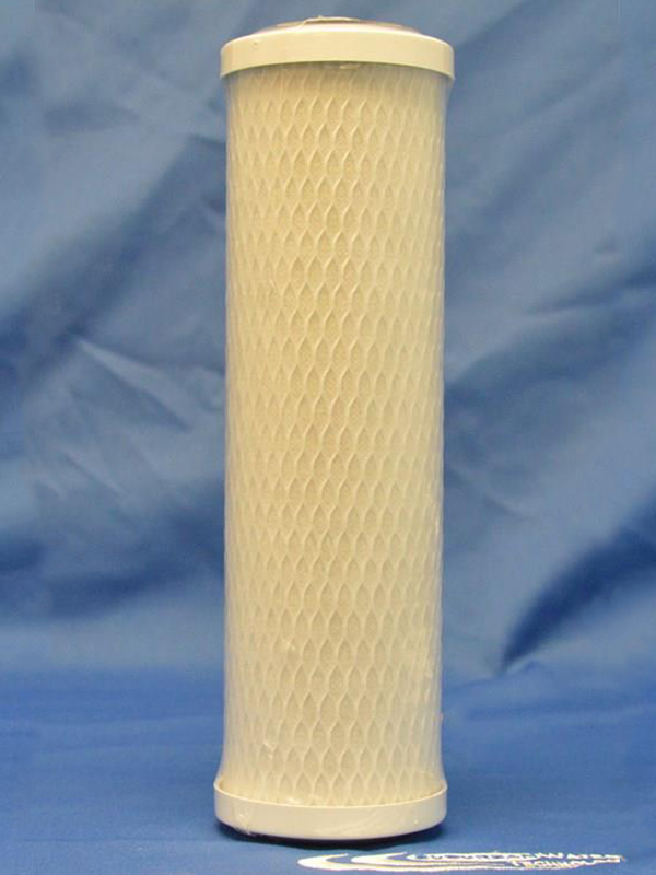 white 1/2" mic slimline carbon blocking filter